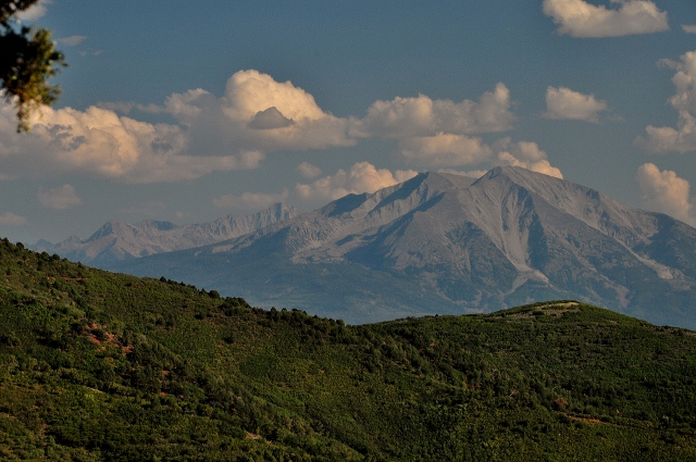 Mt Sopris from Glenwood Caverns Adventure Park on Ironwood Mountain